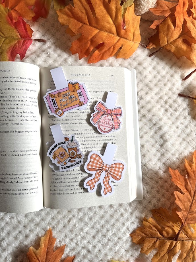 Fall Magnetic Book Marks