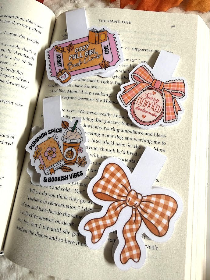 Fall Magnetic Book Marks