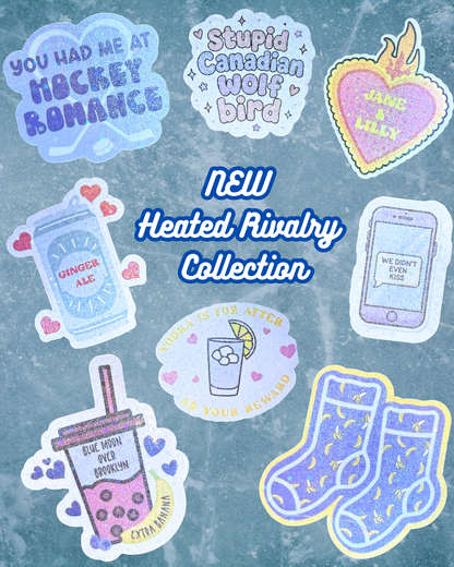 Heated Rivalry Themed Stickers